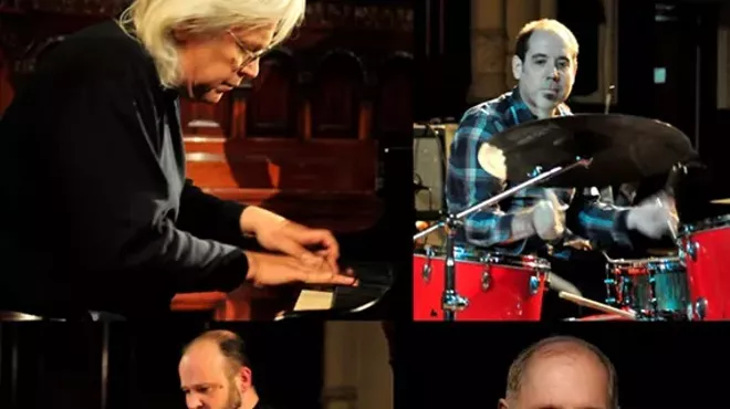Image: Five Toed Dragon with J Eric Johnson (piano), F Carter Hoodless (drums), Brian Lee (bass guitar), special guest Premik Russell Tubbs (sax/flute)