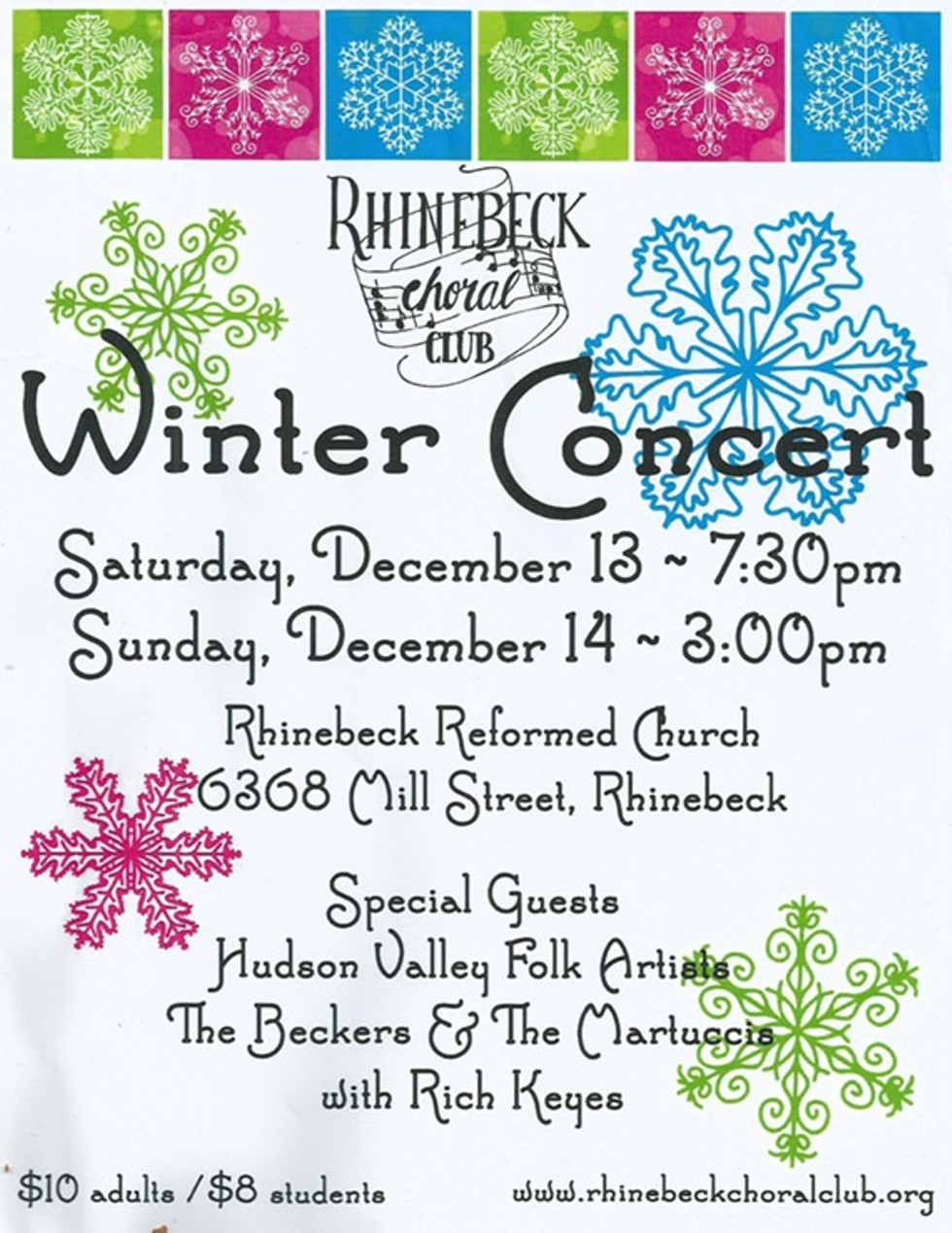 Rhinebeck Choral Club 2014 Winter Concert