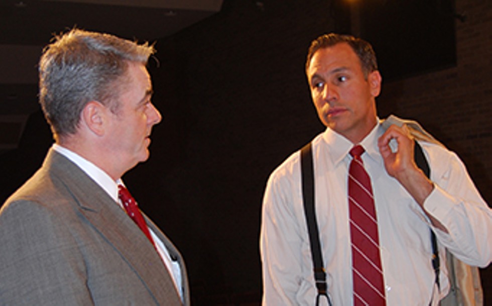 Sean Marinan and Rob Figueroa in Ron Marquette's "A Day in Court."