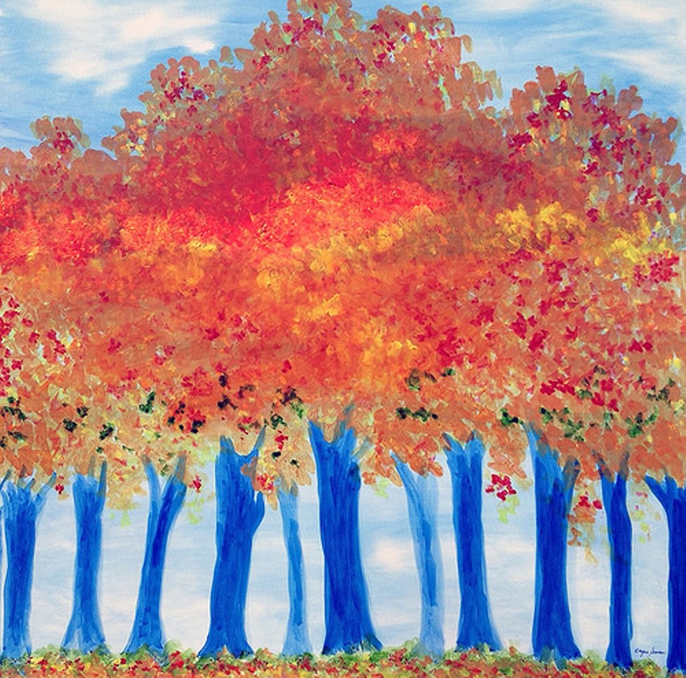 "Trees: Wearing Autumn Colors" by Elayne Seaman