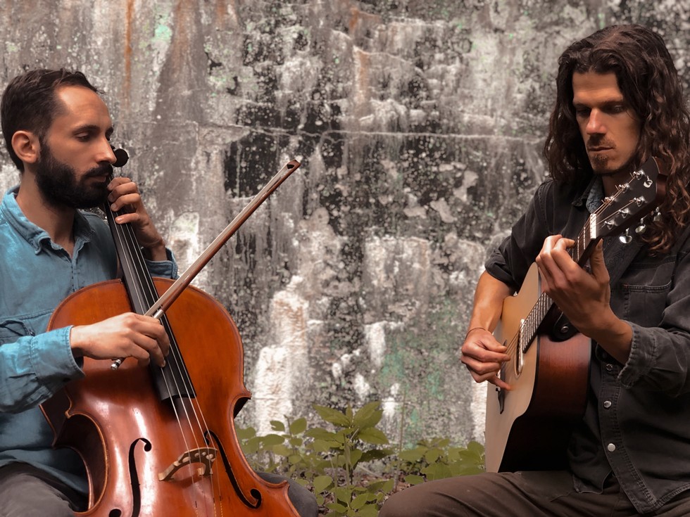 Eric Archer and cellist Daniel Blair Frankhuizen.