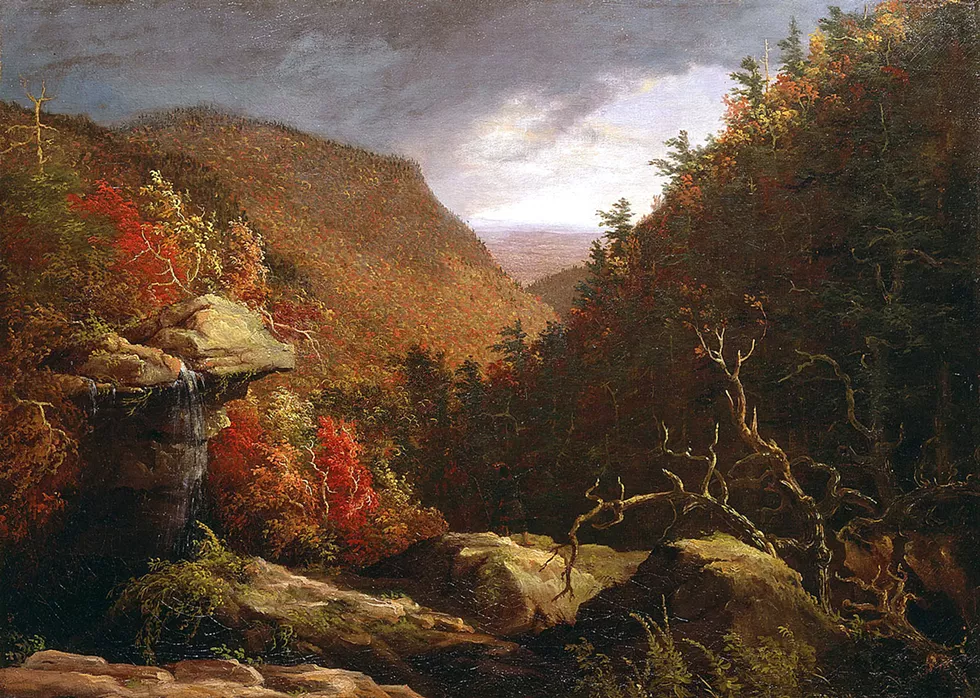 The Clove, Catskills | Thomas Cole | Oil on canvas | 1827 | On display at the New Britain Museum of American  Art, CT