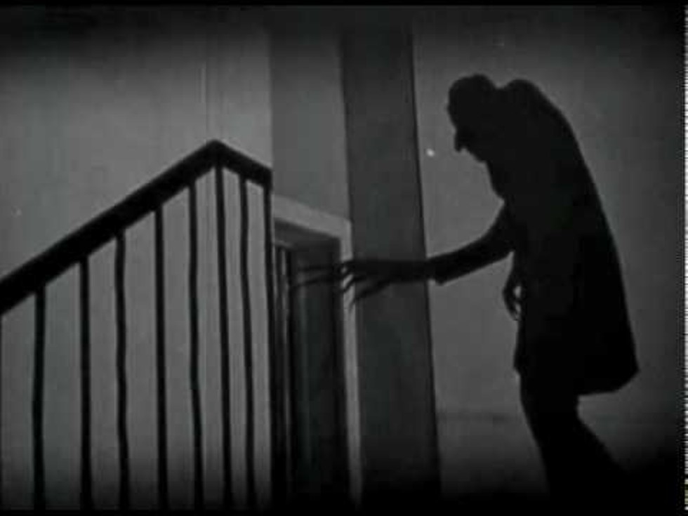 Max Schreck plays the evil vampire Count Orlac – aka Nosferatu – in Murnau's landmark horror film.