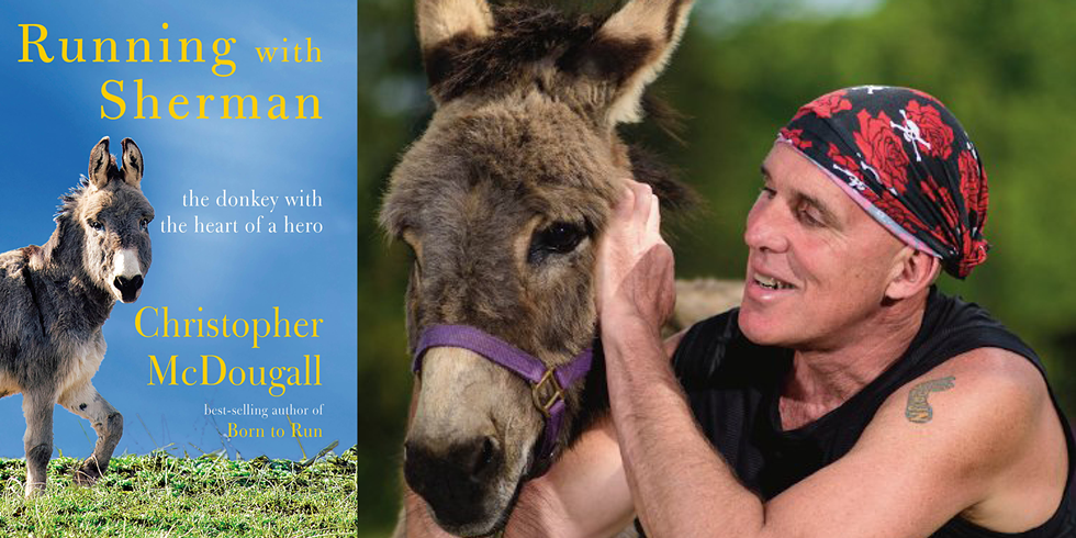 Author Christopher McDougall with new book, Running with Sherman