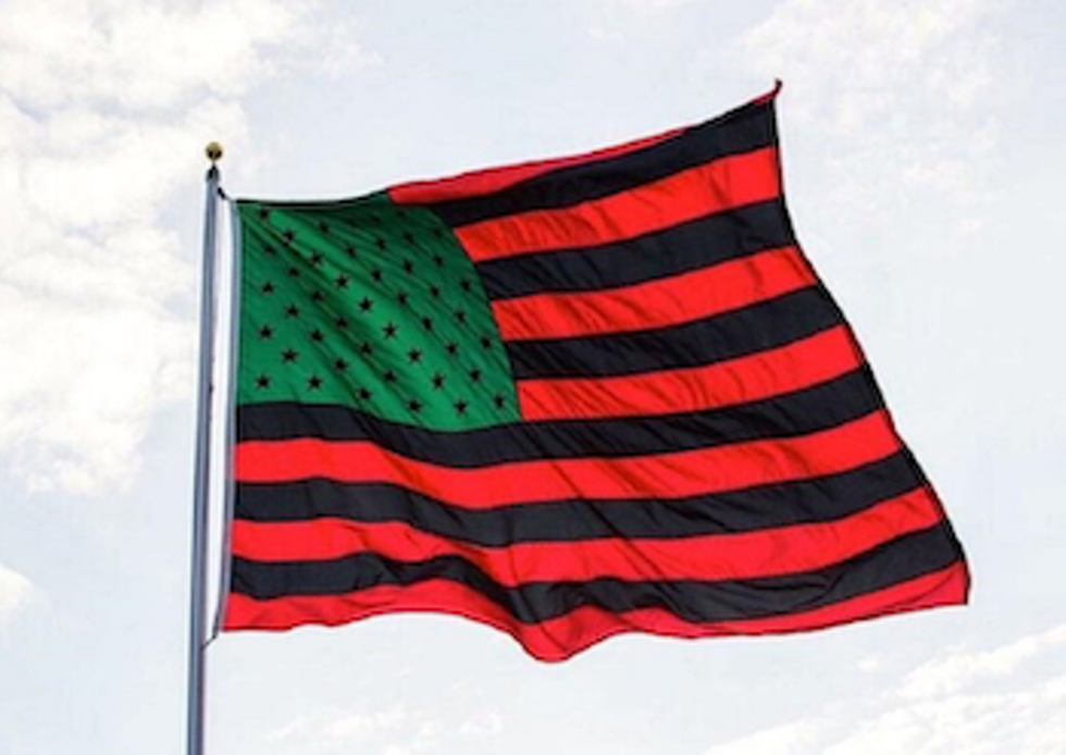 David Hammons, African-American Flag, 1990