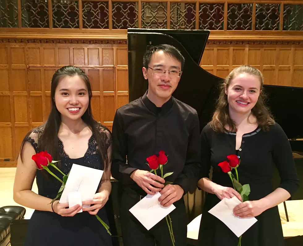 Triple winners from l to r: Cherry Yeung, Max Tan, Ania Filochowska