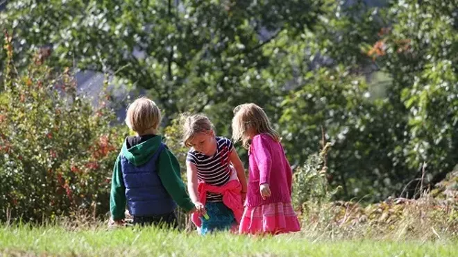 Image: Art in the Morning for Preschoolers: Land & Found Objects as Canvas
