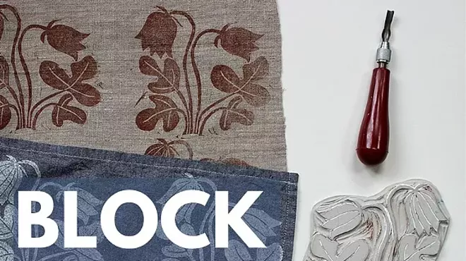 Image: Block Printing on Fabric