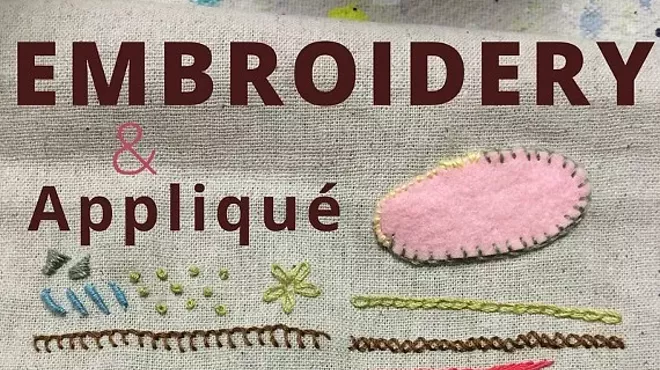 Image: Embroidery & Appliqu&eacute; with Cal Patch