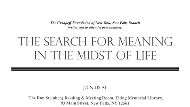 The Search for Meaning in the Midst of Life
