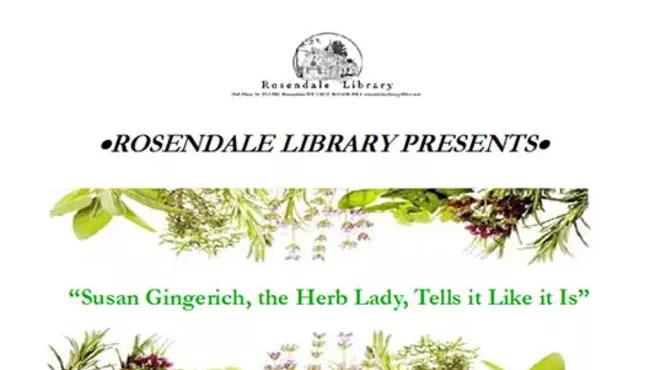 Image: Susan Gingerich, The Herb Lady, Tells it Likes it Is