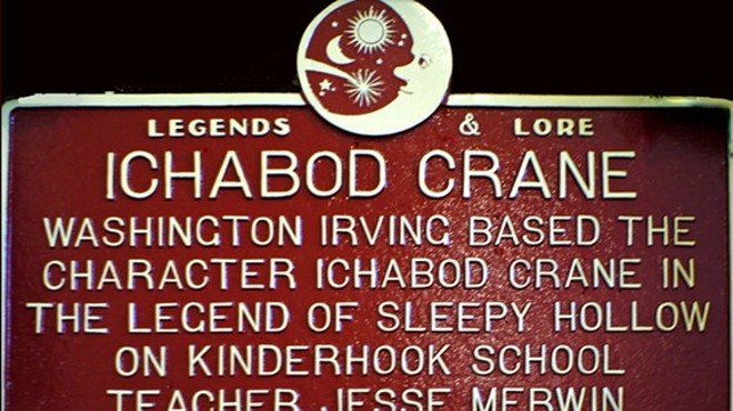 Headless Horseman Visits Ichabod Crane for Historic Marker Dedication