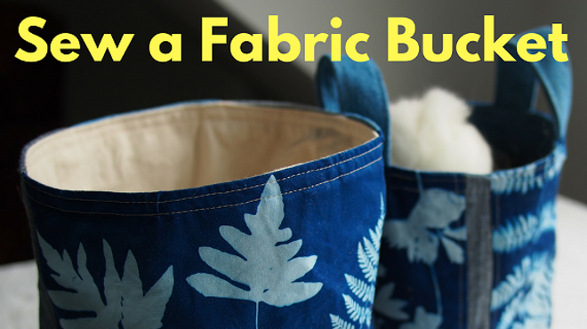 Image: Sew a Fabric Bucket with Cal Patch