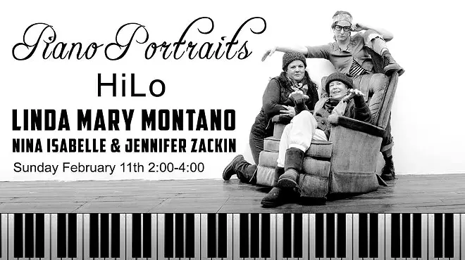 Image: Piano Portraits with Linda Mary Montano, Nina Isabelle and Jennifer Zackin
