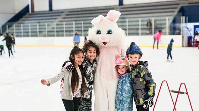 Ice Skate with the Easter Bunny