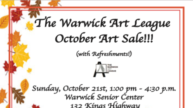 Image: The Warwick Art League's October Art Sale