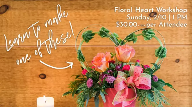 Image: Valentine's Day Floral Heart Workshop
