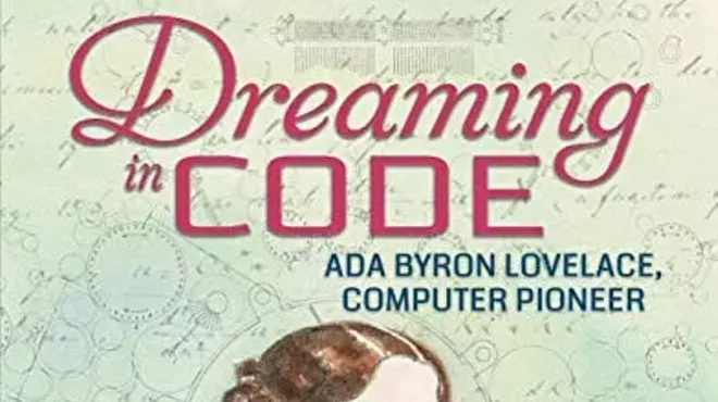 Image: Emily McCully with YA Book on Computer Pioneer Ada Lovelace