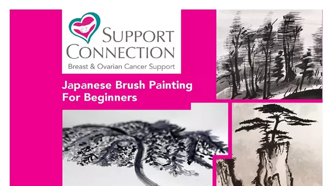 Image: Japanese Brush Painting For Women with Cancer