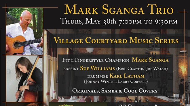 Mark Sganga Jazz Trio at Warwick Village Courtyard!