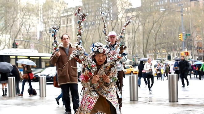 Image: Trash King Visits Hudson Valley MOCA