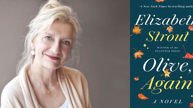 Image: Elizabeth Strout talks with WAMC's Joe Donahue about the return of Olive Kitteridge