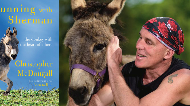 Image: Author Talk and Book Signing - Chris McDougall "Running with Sherman" - Co-fundraiser for HV Donkey Park