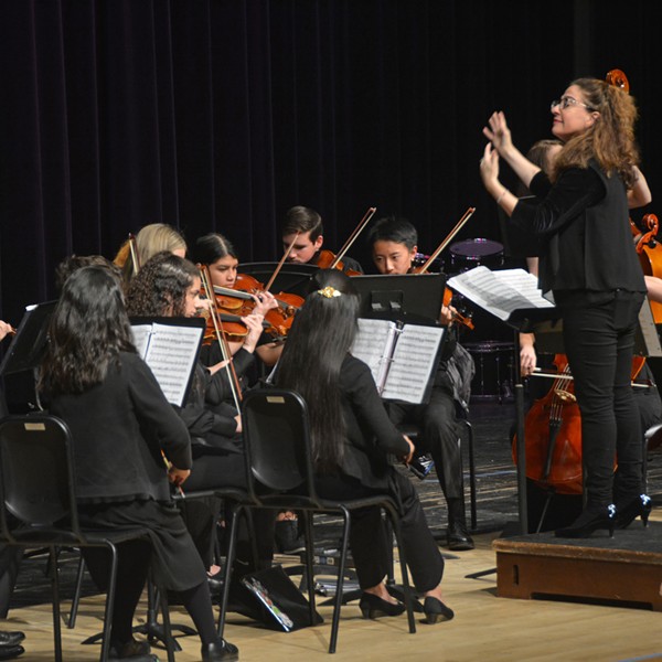 Stringendo Music School's Chaconne Orchestra under the direction of Rachel Handman