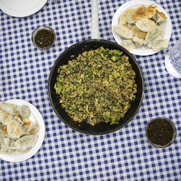 Recipe: Green Vegetable Fried Rice & Crescent Moon Dumplings