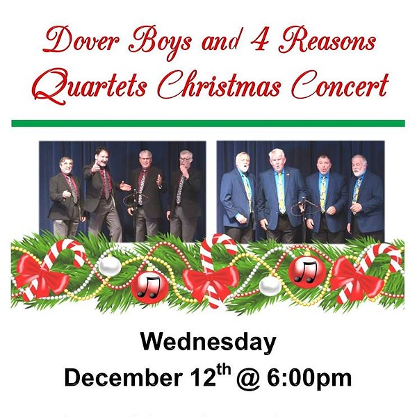 Dover Boys & 4 Reasons Quartets Holiday Concert