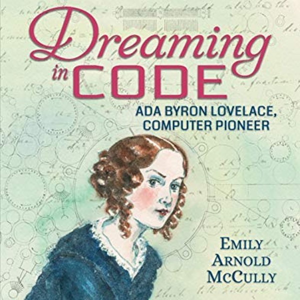 Emily McCully with YA Book on Computer Pioneer Ada Lovelace