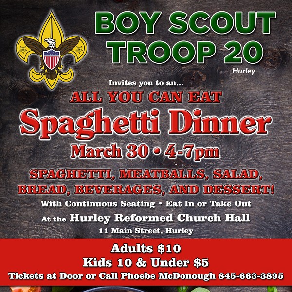 Boy Scouts of Troop 20 Spaghetti Dinner