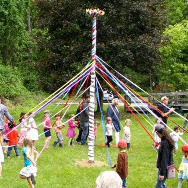 Maypole Dancing at Primrose Hill School Spring Faire