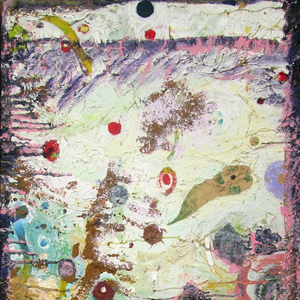Falling Through, 2012-18, oil and acrylic on canvas, 49 x 24.5 inches