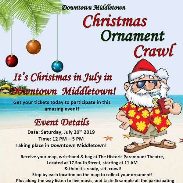 Join us for the 2019 Downtown Middletown Christmas Ornament Crawl