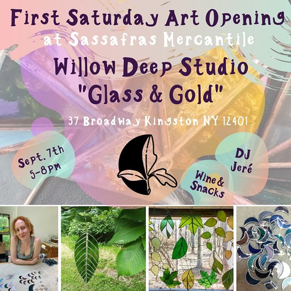 Glass & Gold: First Saturday Art Opening with Willow Deep Studio