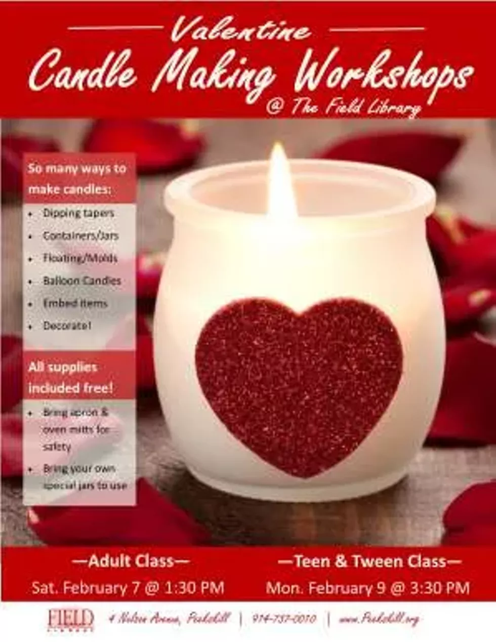 Valentine Candle Making Workshops
