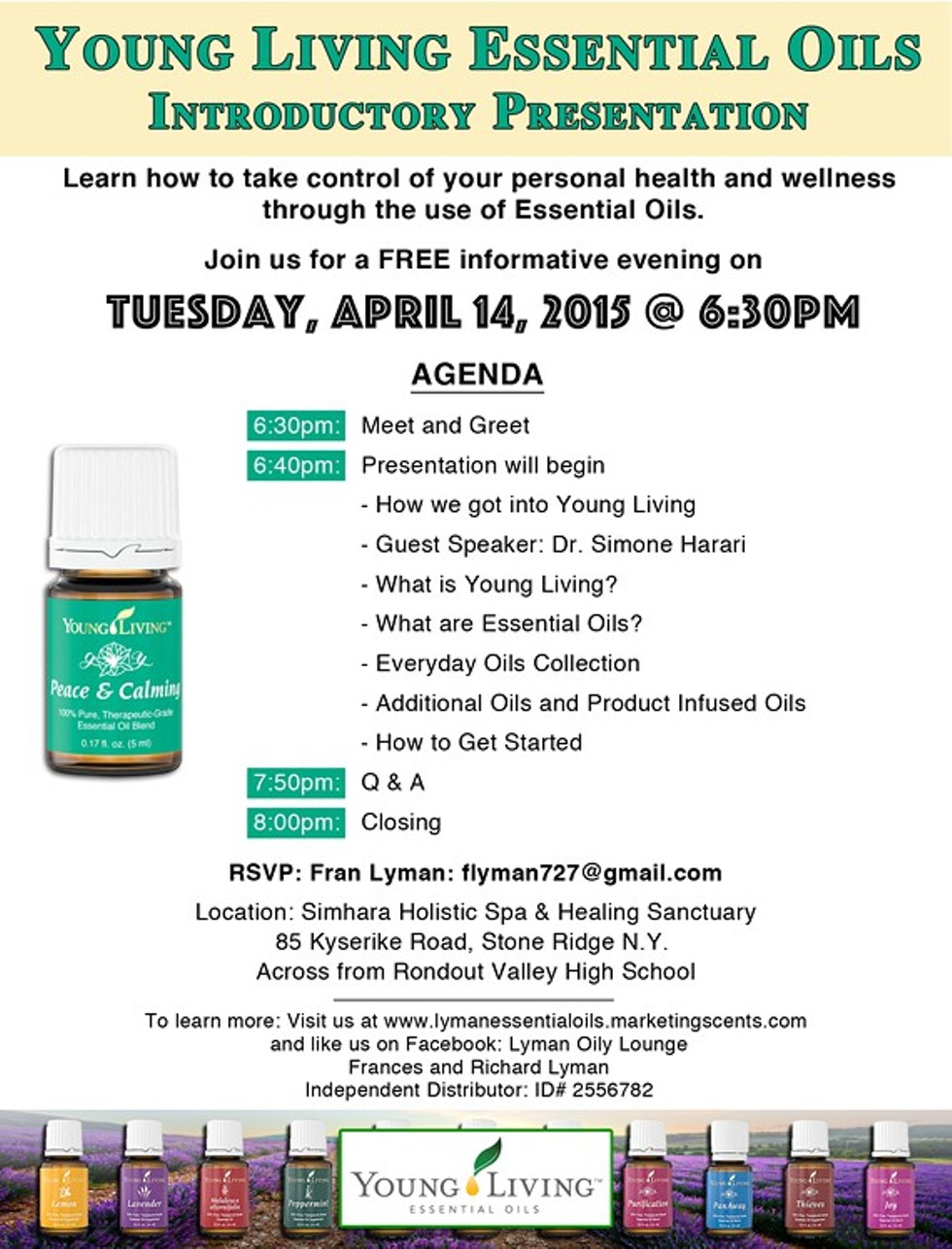 Young Living Essential Oils Event