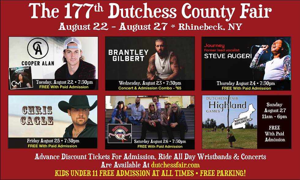 Dutchess Fair August 22-27, 2023