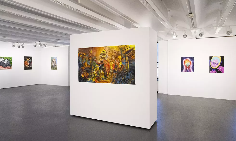 Installation image of the 2025 M.A. Thesis Exhibition: Spectral Fictions
