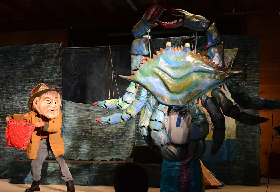 The Great Blue Claw Crab from a past Esopus Creek Puppet Suite performance