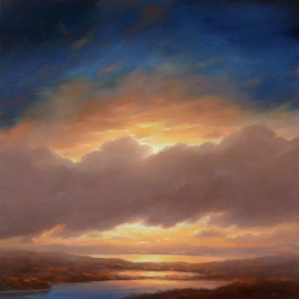 Evocation III by Jane Bloodgood-Abrams, oil on panel, 24 x 24 inches