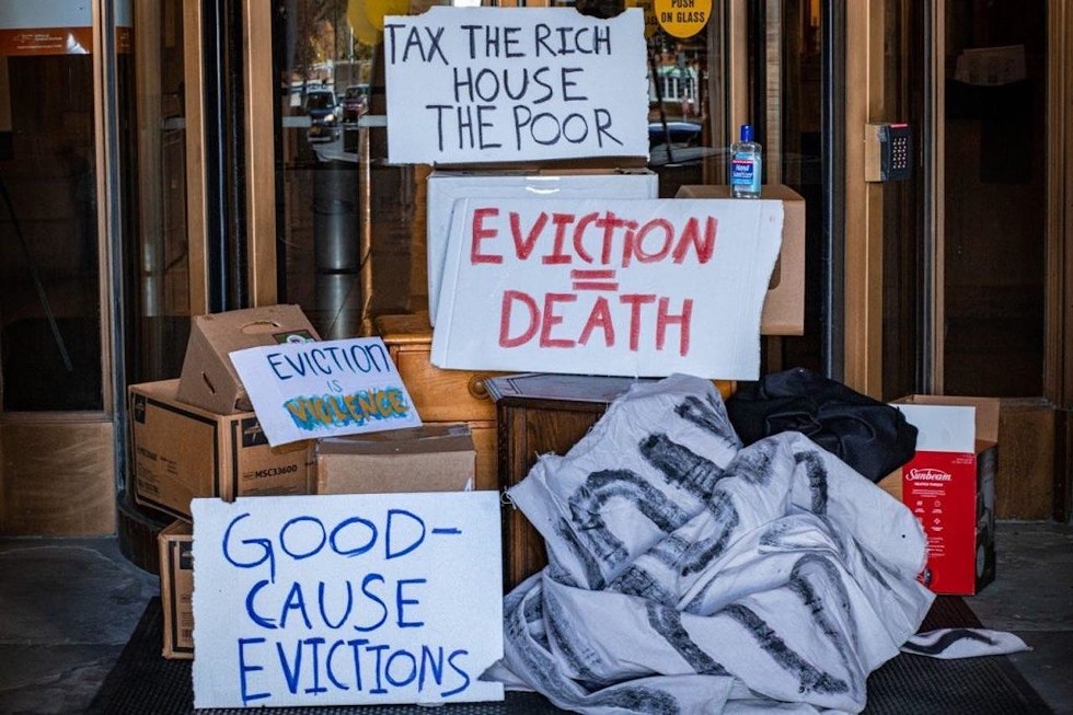 good cause eviction signs