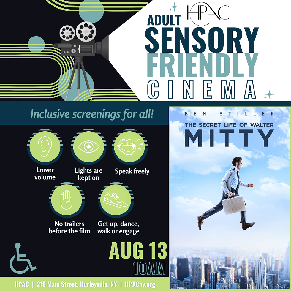 The Secret Life of Walter Mitty, Sensory-Friendly Screening at HPAC