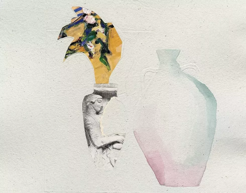 Mixed media painting by Alison Owen