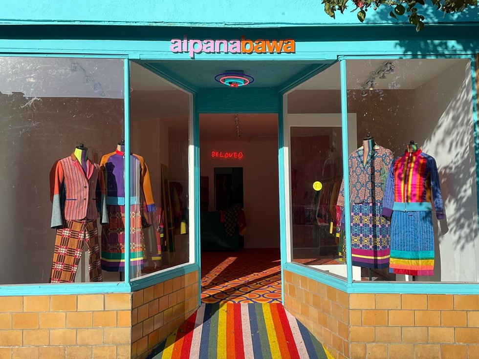 Alpana Bawa's colorfulEllenville storefront.