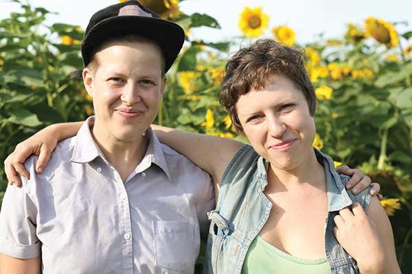 Amanda Beckley and Faith Gilbert of Letterbox Farm Collective in Hudson.