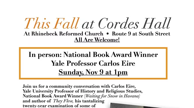 Image: An Author Talk with National Book Awardee Dr. Carlos Eire, "They Flew"