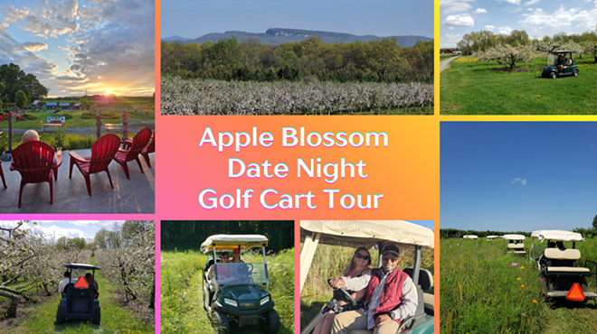 Image: Apple Blossom Golf Cart Date Night