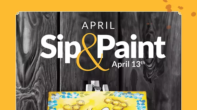 Image: April Sip & Paint: Busy Bumblebee